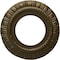 Ekena Millwork Claremont Ceiling Medallion (Fits Canopies up to 5 5/8"), Hnd-Painted Brass, 9"OD x 4 1/2"ID x 1/2"P CM09CLBRS - alternate 1
